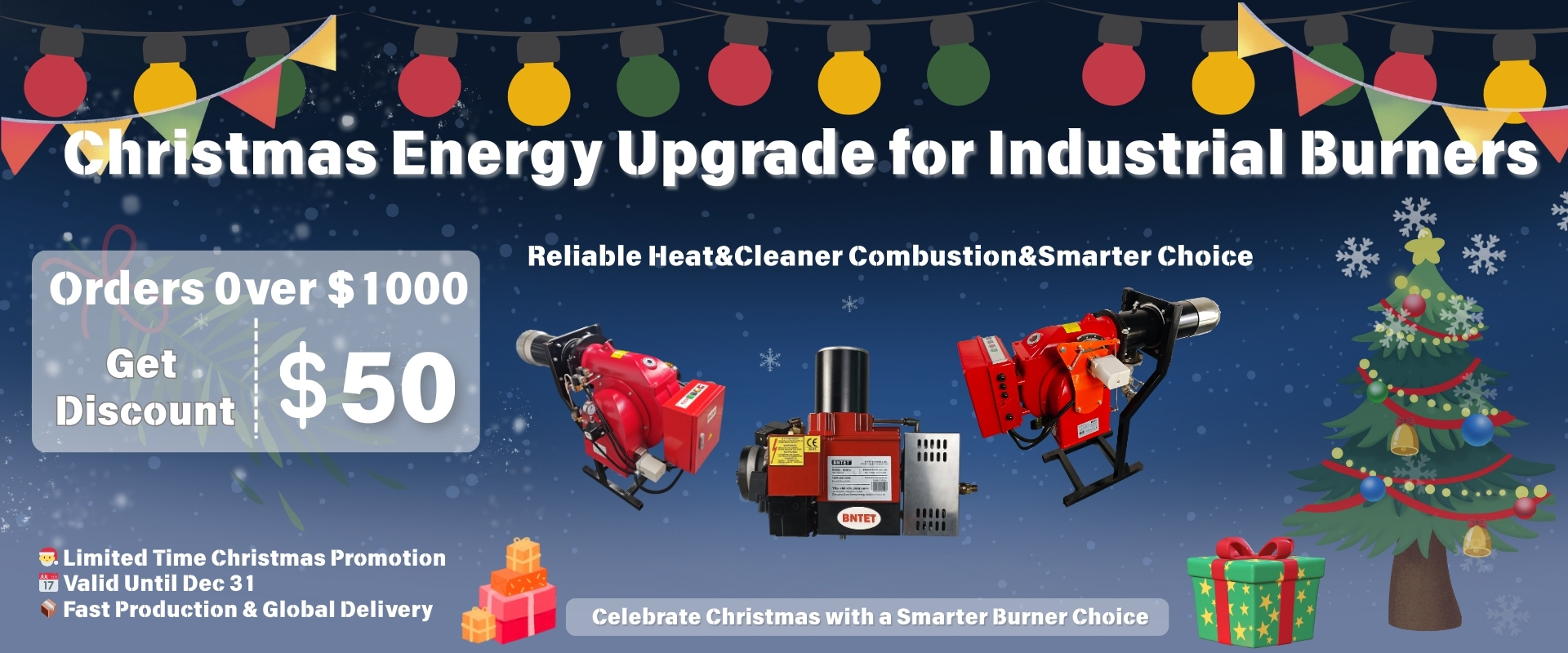 Christmas Energy Upgrade for Industrial Burners